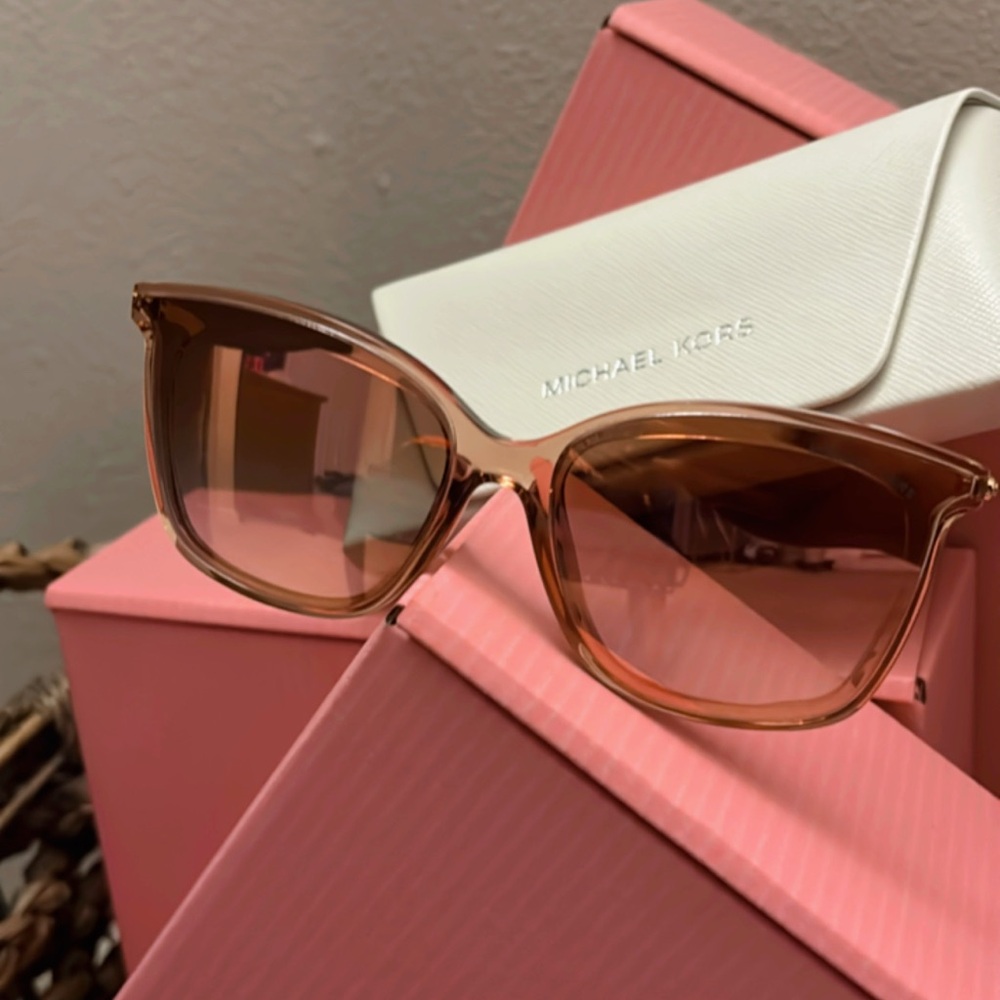 Michael Kors Brown Oversized Cat-Eye Sunglasses